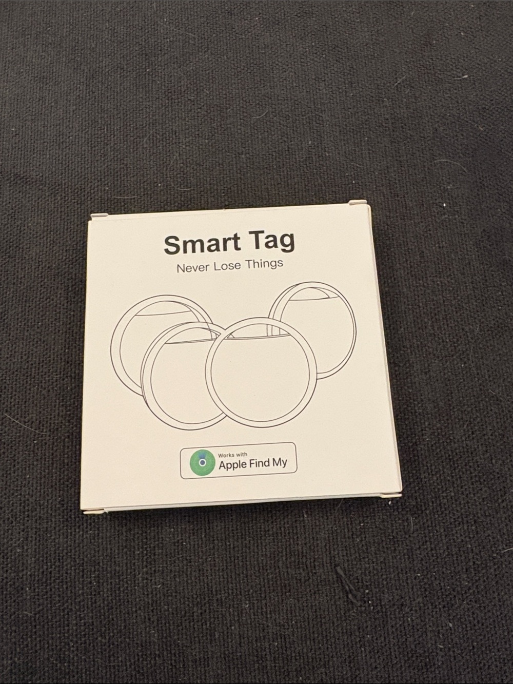 Smart Tag Bluetooth Tracker - White - Works with Apple Find My